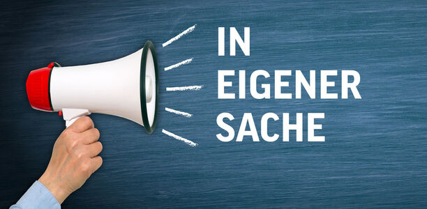in eigener sache